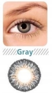 

Soczewki Kolorowe Gray Zerówki Szare Grey 3 Tonowe