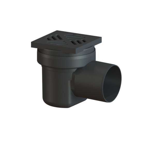 Podlahový vpust Pp s roštom fi110 150x150 Kessel