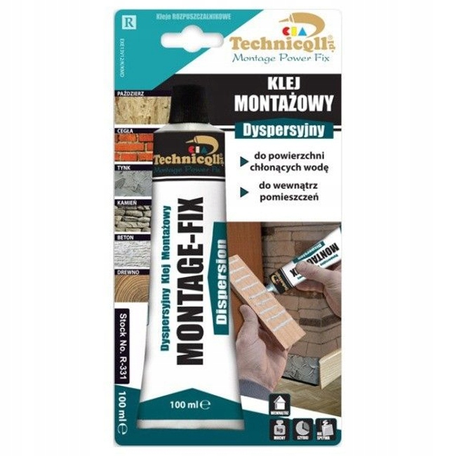 

Klej Montażowy Dyspersyjny 100 ML Technicqll R-331