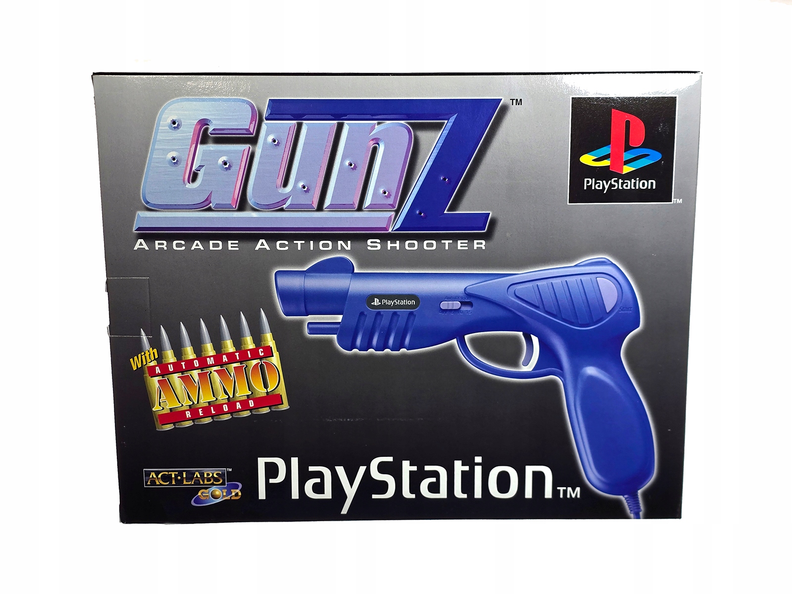 Pistole Lightgun Gunz Arkádová Akční Střílečka (konami Hyper Blaster)