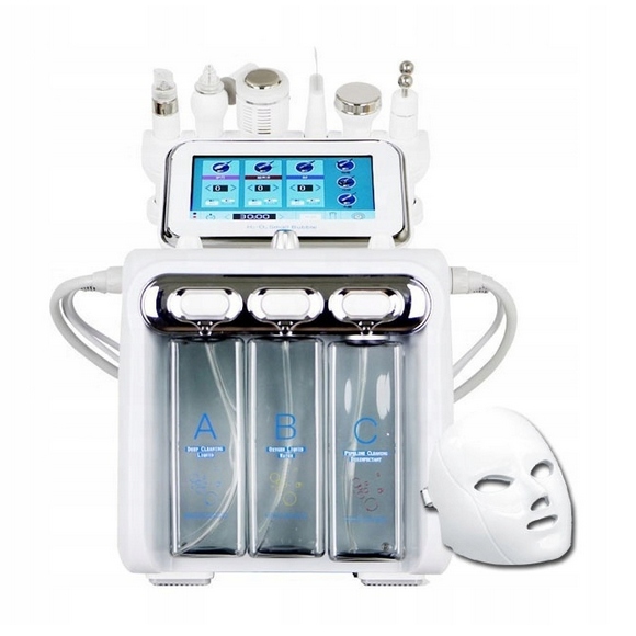 Vodíkové čištění 7v1 Led maska Kyslíková infuze Hydrabraze