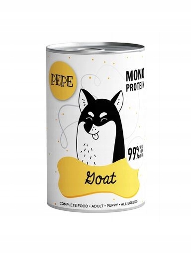 4xPAKA Zvířátka Pepe Goat Vlhké Krmivo Monoproteinové Hipo Pro Psa Kozina 400G