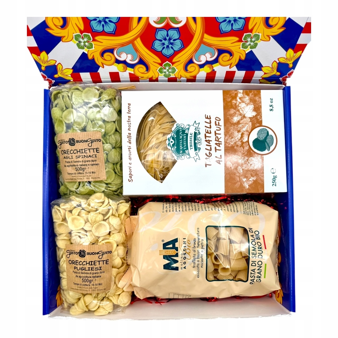 Sada italských těstovin Orecchiette, Tagliatelle, Mezze maniche 1,75 kg