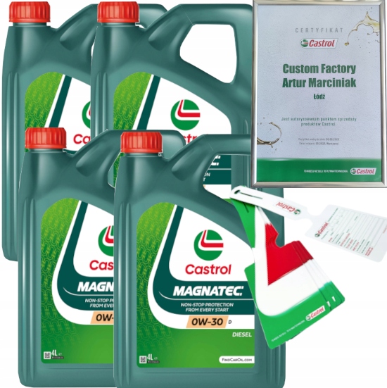 CASTROL MAGNATEC 0W30 D 16L FORD WSSM2C950-A + ZAWIESZKA