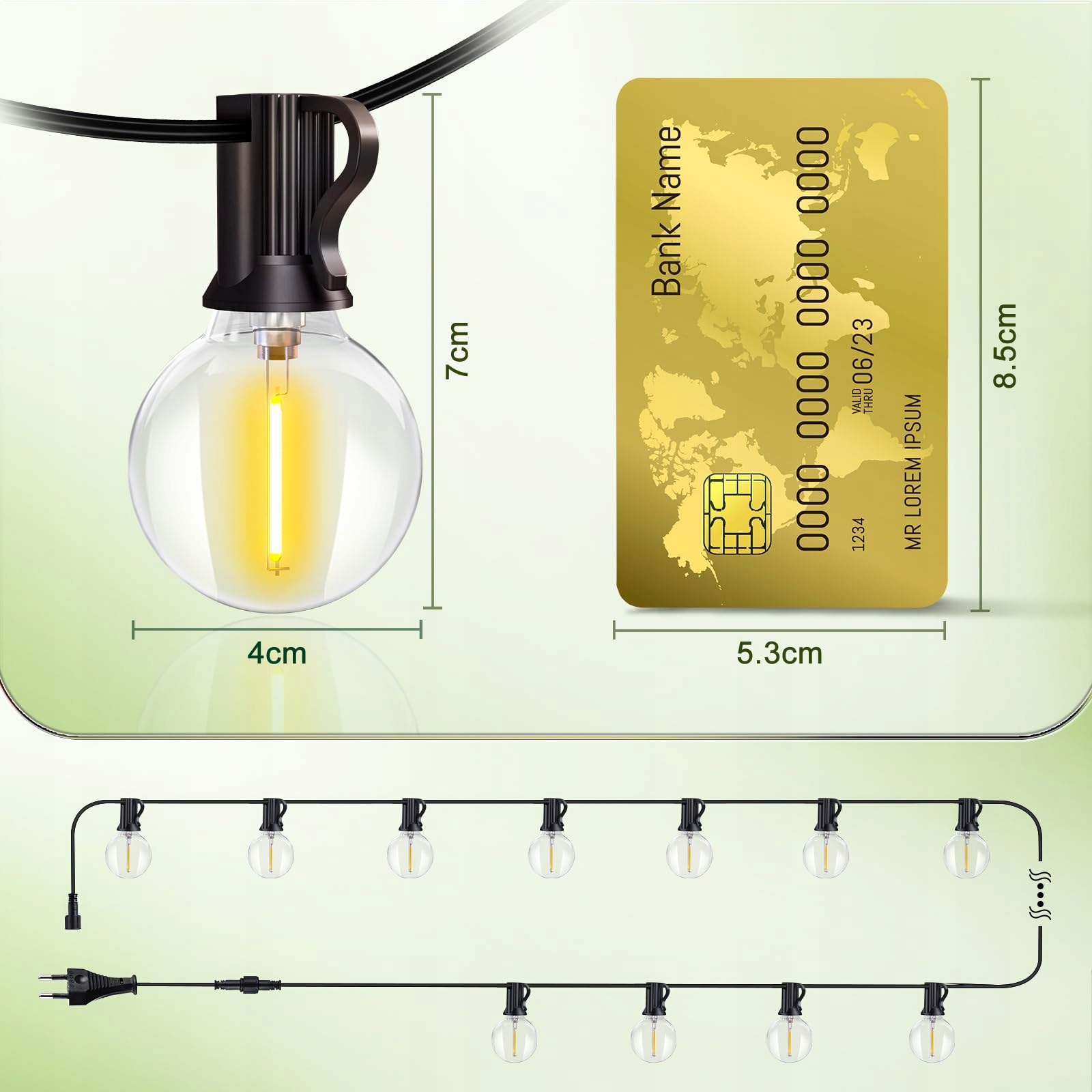 PHILIPS Lampa LED Zewnętrzna 10m Balkon Ogród Taras Impreza — miniatura 5