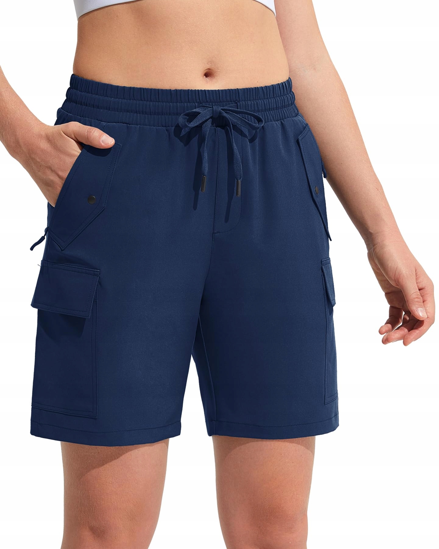 Dámské Kraťasy Shorty Cargo Trekkingové Voděodolné Sportovní Tmavě modré S