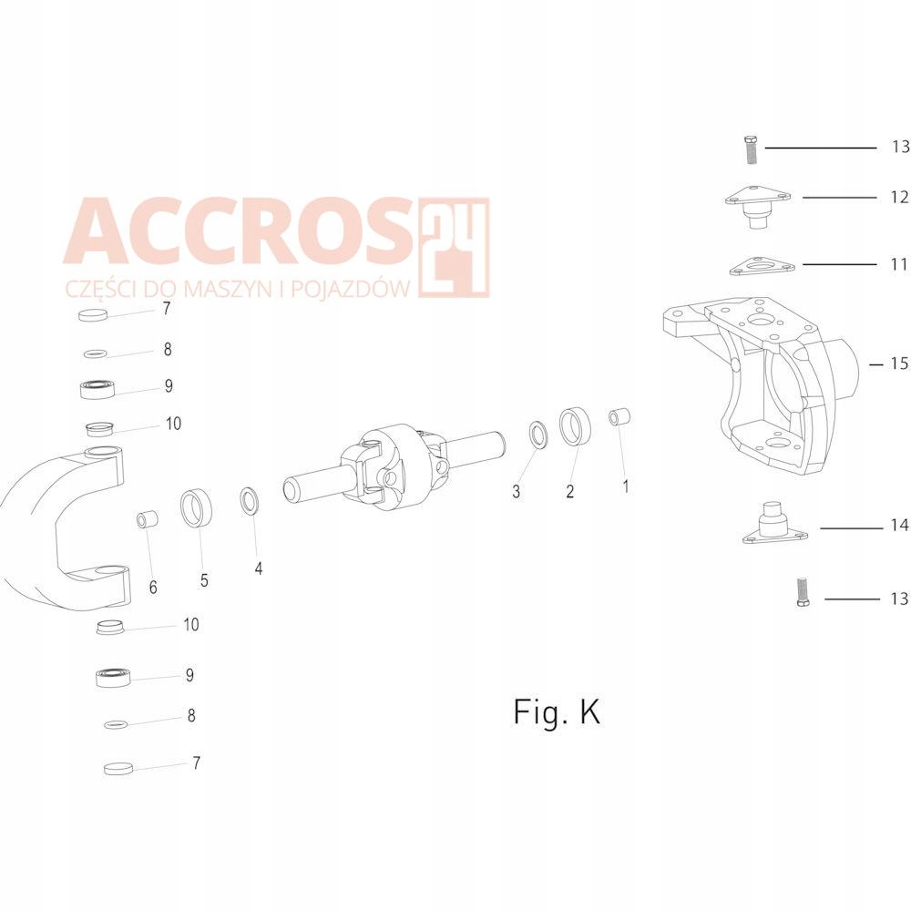 Uszczelniacz osi CI134339 Carraro Numer katalogowy części KCI1343391