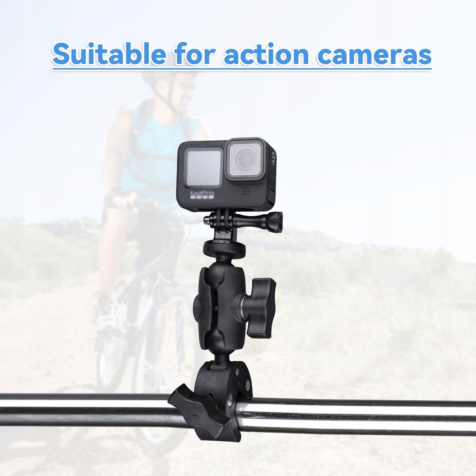 Uchwyt Do Kamery Sportowej Motocykl 360 Głowica Cam DJI Insta360 TTIAYAO — miniatura 6