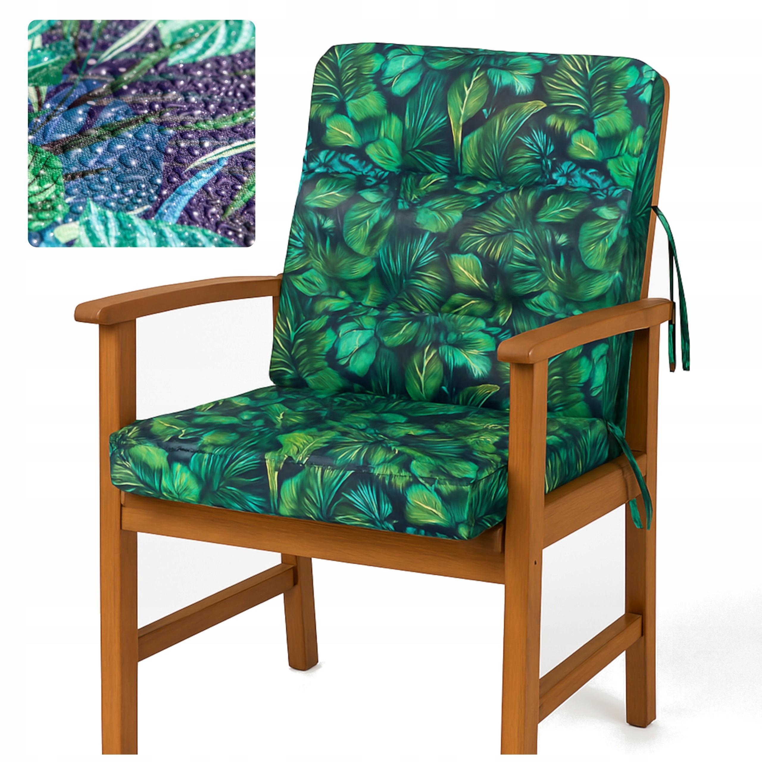 Vankúš na záhradnú stoličku Poduška na hojdačku Záhradné ležadlo, šírka 60 cm