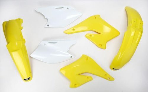 Ufo Sada Plastov Suzuki Rmz 250 '04-'06 Farba Oem (biela/žltá)