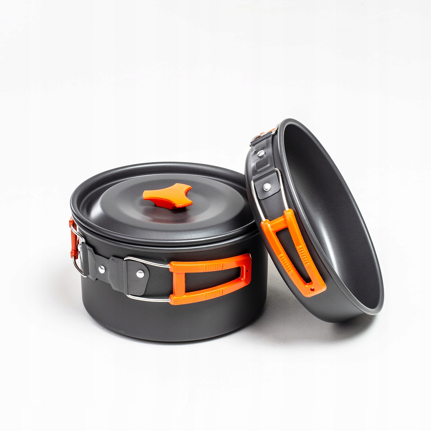 ZESTAW NACZYŃ GARNKÓW TURYSTYCZNYCH KEMPINGOWYCH DO BIWAKOWANIA SURVIVAL Pojemność 0.8 l