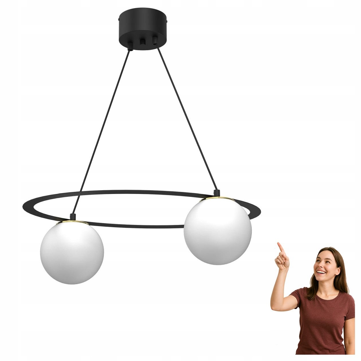 Závesná guľová lampa Ballo 5670 Luminex