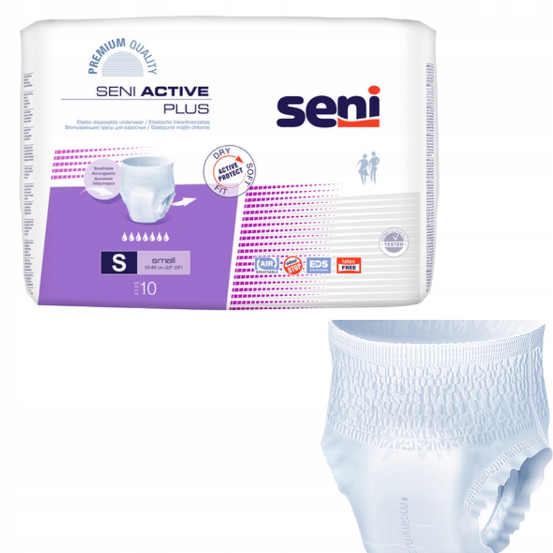 

Majtki chłonne Seni Active Plus [roz. S] 10 szt.