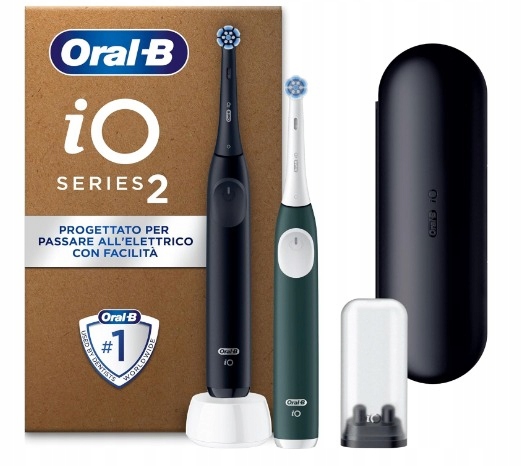 Zestaw szczoteczek elektrycznych Oral-B iO Series 2 Duo Black & Green