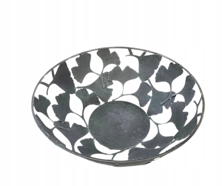 Patera Ginkgo D=40 cm, antracitová Poľský Výrobok