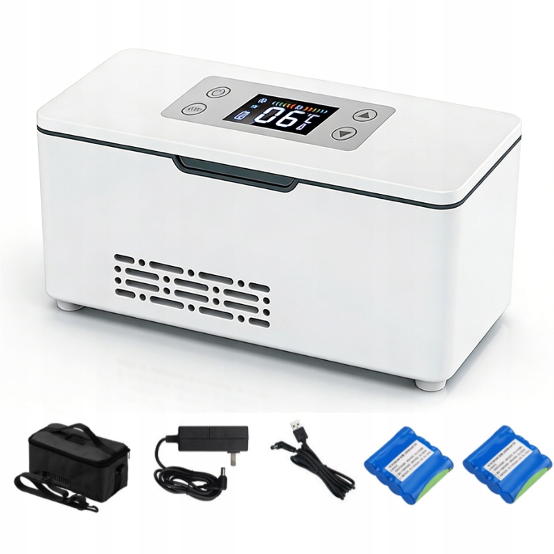 Mini Przenośna Lodówka na Insulinę 2-8°C Bateria x2