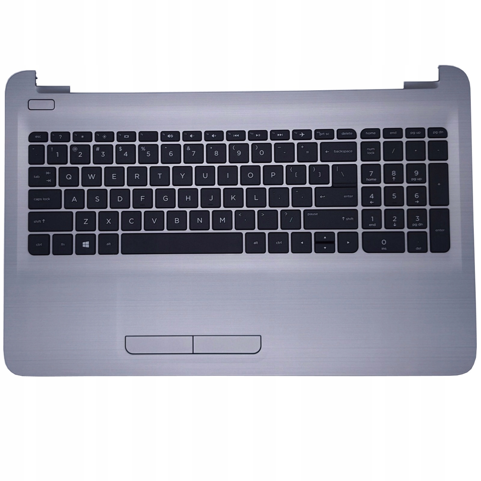 Palmrest z klawiaturą do Hp 15-AY 15-BA Series Srebrny Touchpad Us