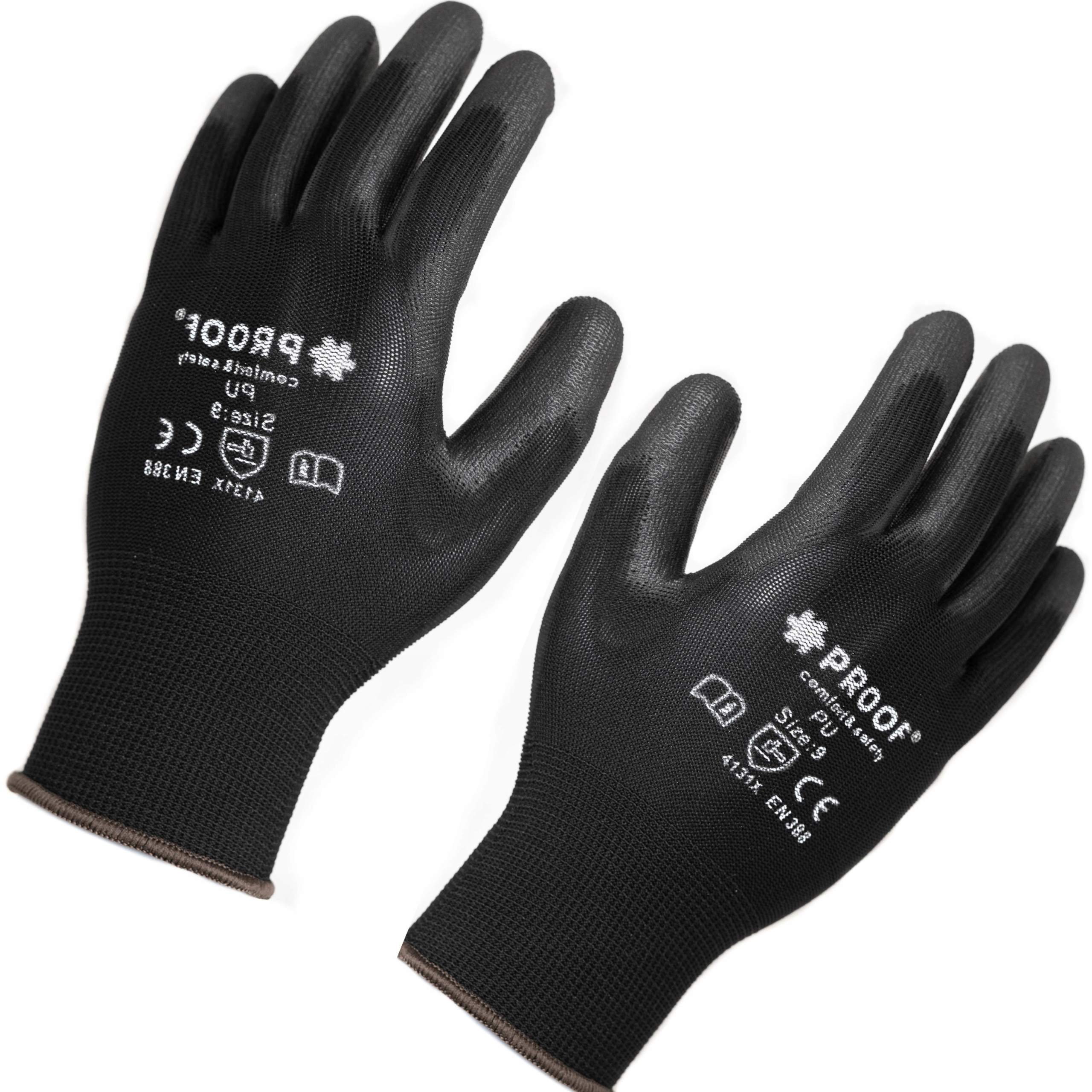 

Rękawice Robocze Czarne Powlekane Poliuretanem 7