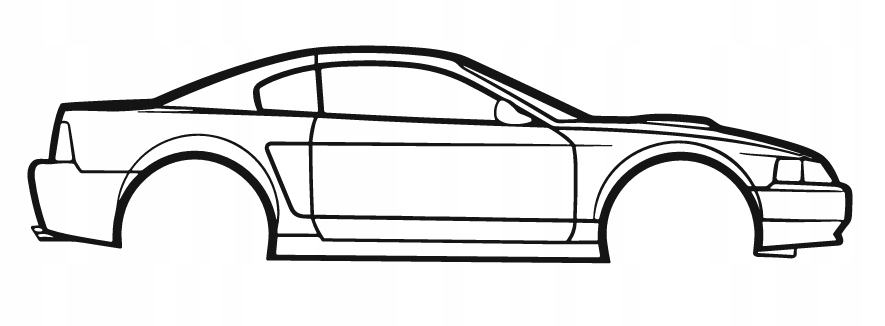 nástěnná dekorace Obraz Auto Ford Mustang Gt 2001
