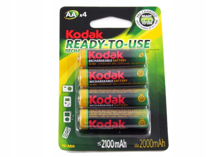 

4x Akumulatorki Ni-MH Kodak R06 R6 Aa 2100mAh