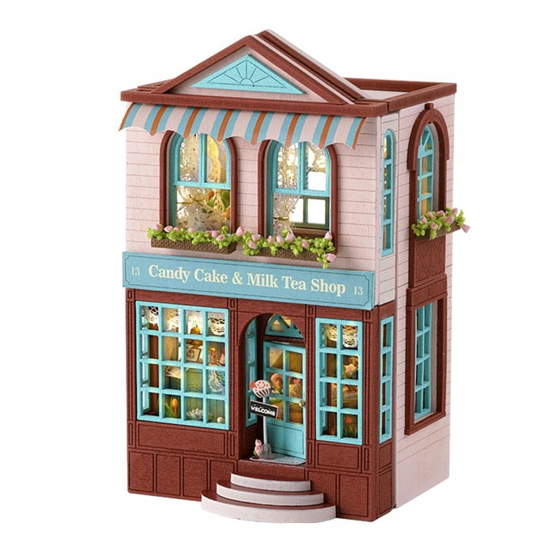 Miniaturowy Domek Słodki Blues Cukiernia Miasteczko Kawiarnia