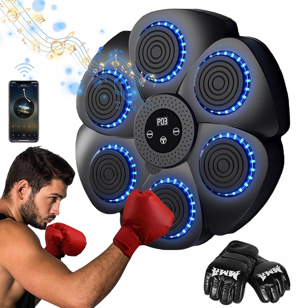 Maszyna Do Boksowania Musycznego Bluetooth Z Funkcją Liczenia Uderzeń