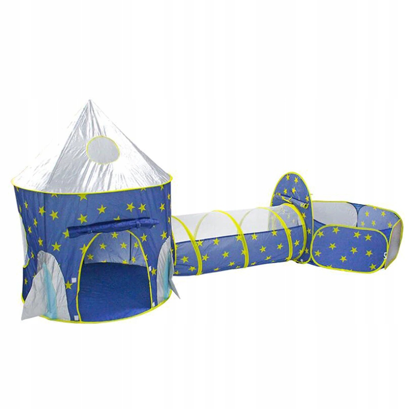 

Namiot Dzieci Rakieta Tunel Kosz Suchy Basen 3 w 1