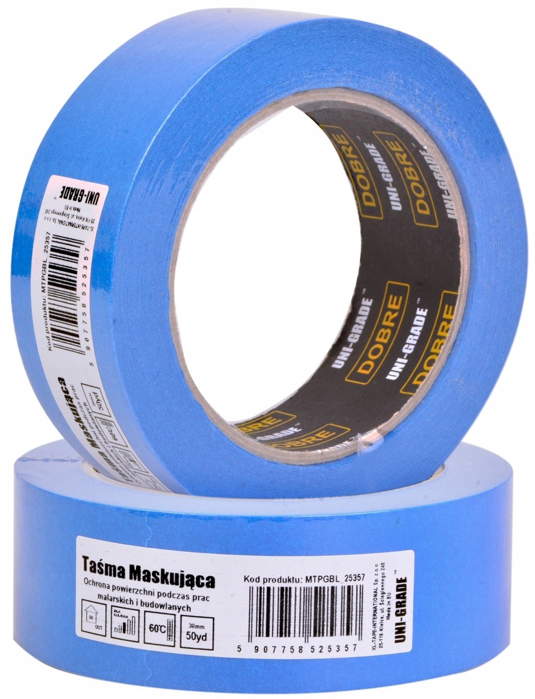 

Taśma Malarska Maskująca Blue Dolphin 38MM 50YD