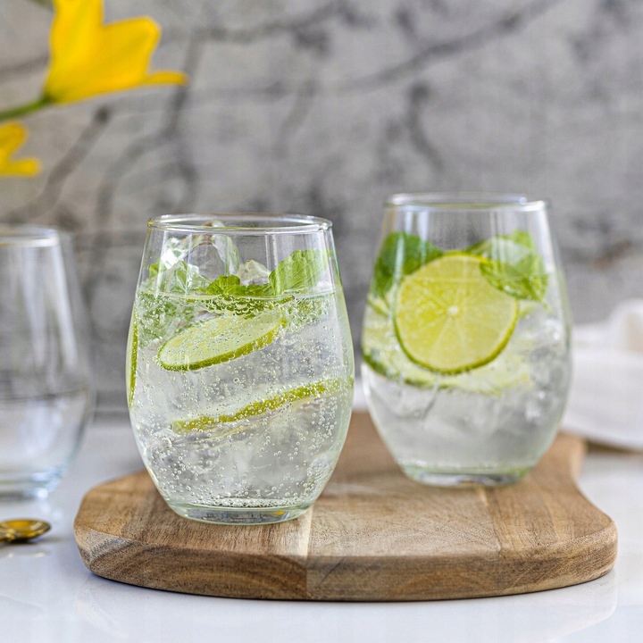 DUŻE SZKLANKI Premium Do Wina Drinków Napojów ZESTAW 6x624ml Szkło Długie Pojemność 624 ml