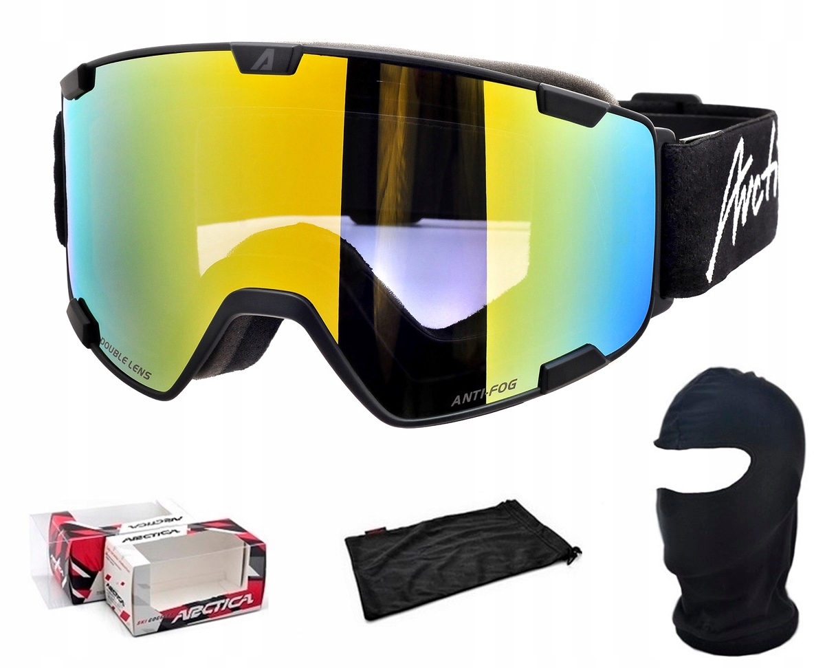Arctica Lyžařské Brýle G-107E Nepárové Dvojité Sklo Zrcadlo Kat. 2