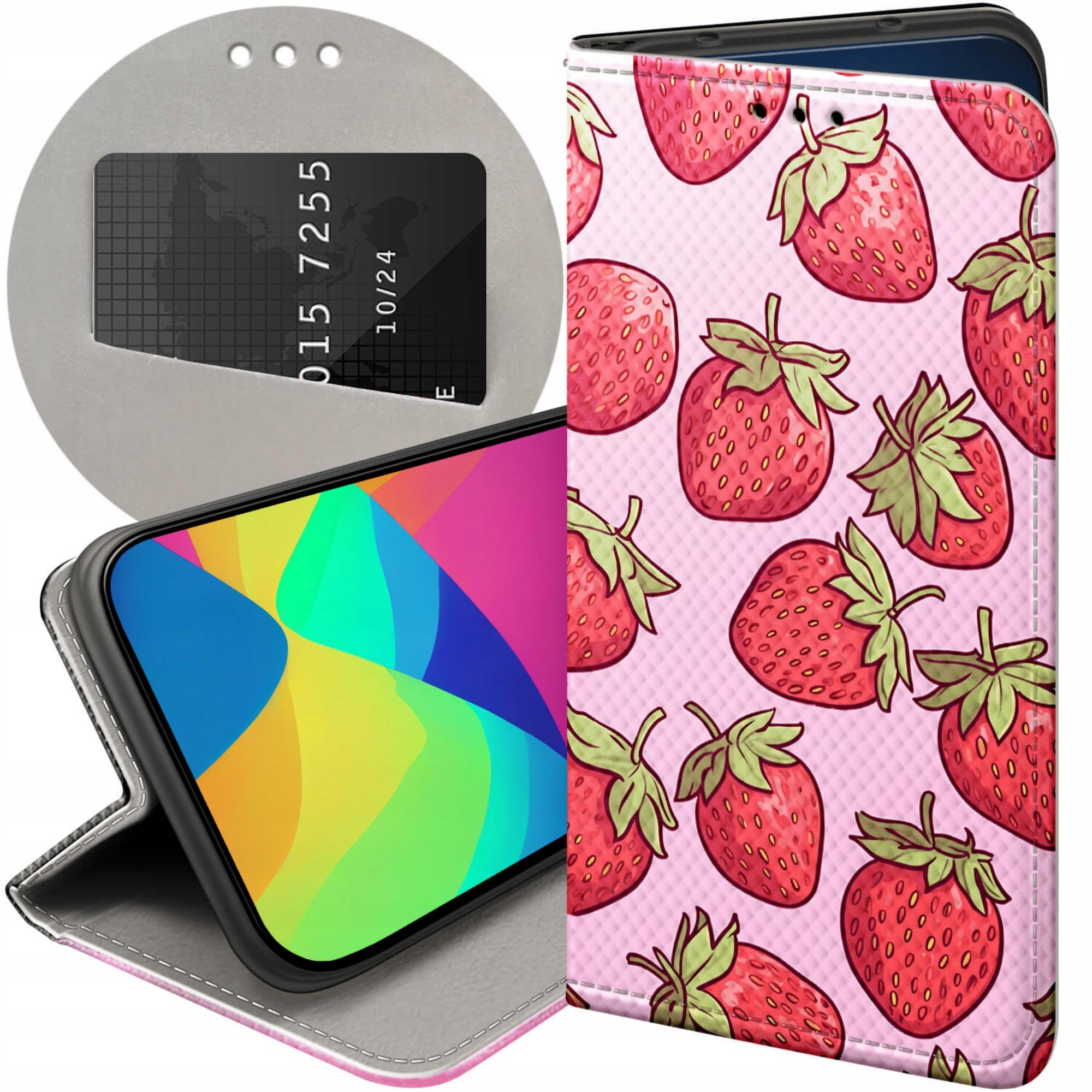 Etui Z Klapką Do Oppo RENO13 F 4G 5G Truskawki Poziomki Owoce Case