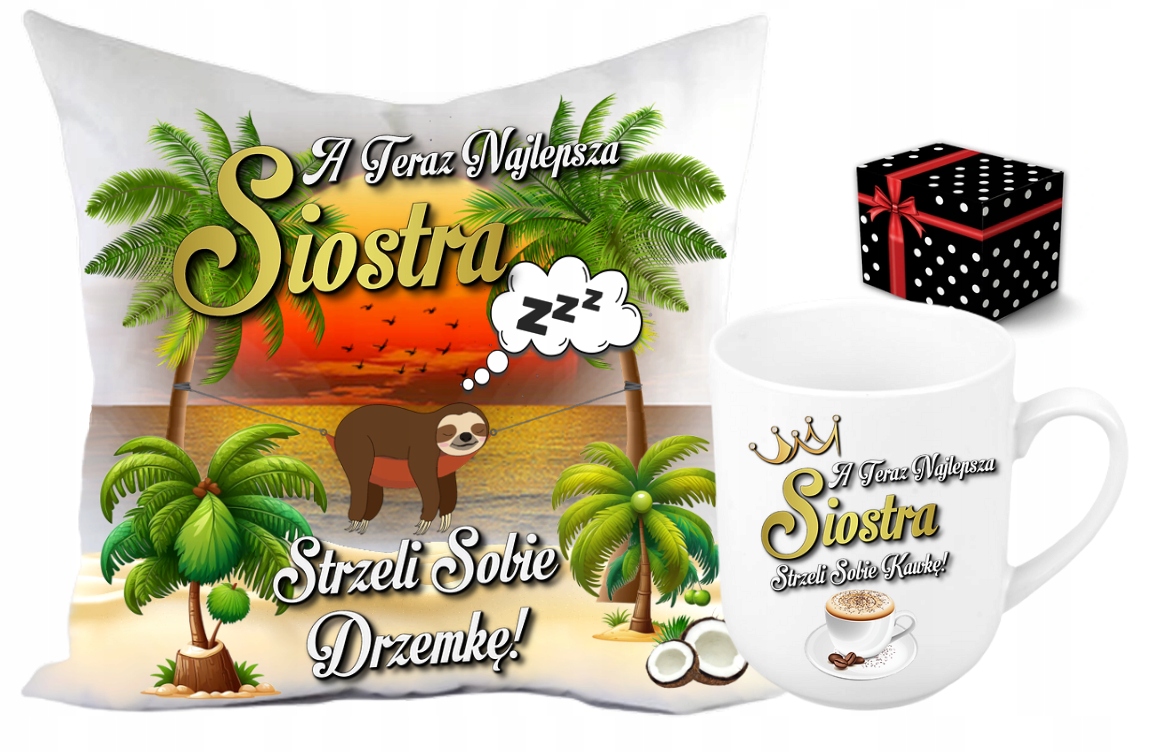 

Zestaw Poduszka Kubek Dla Siostry