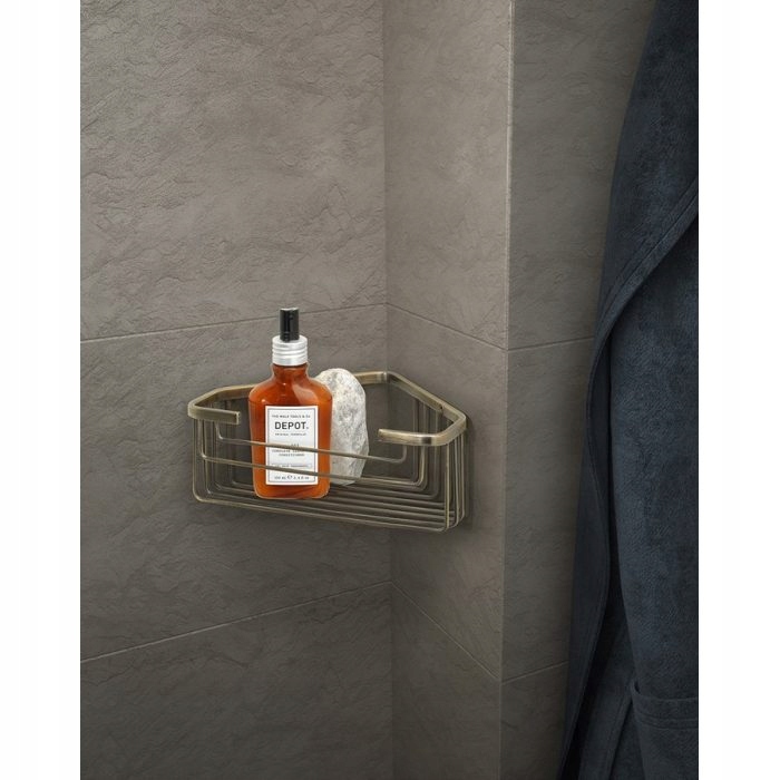 Gedy SMART półka narożna do kabiny prysznicowej Wysokość mebla 8 cm