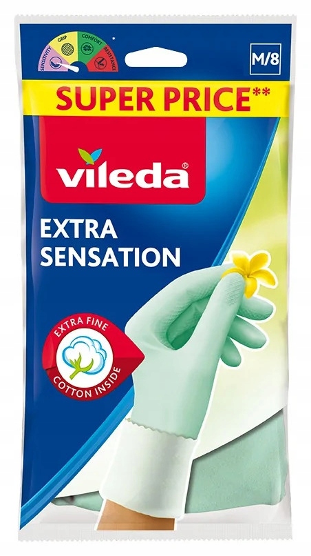 

Rekawice Extra Sensation Vileda rozmiar M