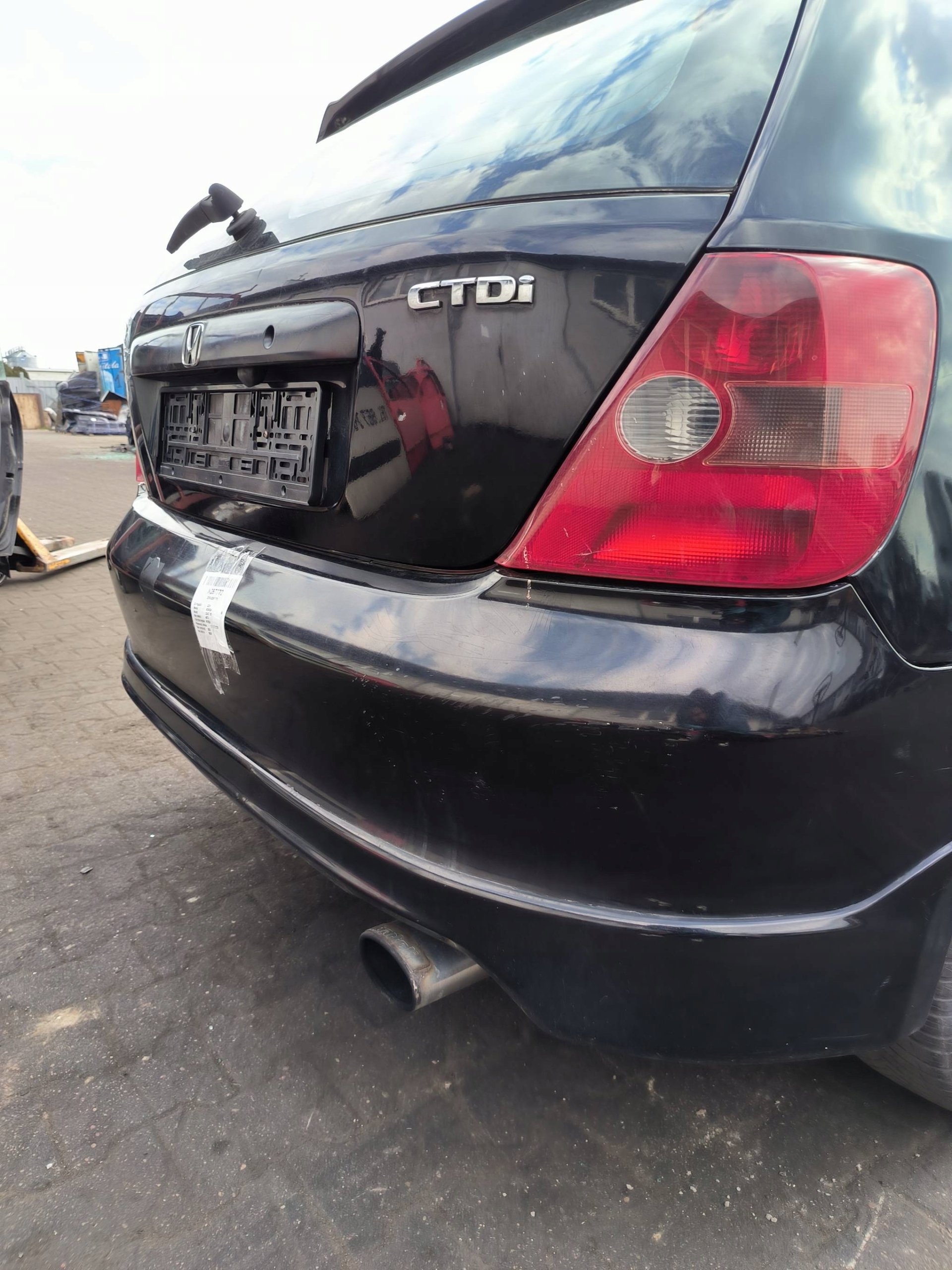 bumper rear part SPORT B92P HONDA CIVIC VII 3D HB