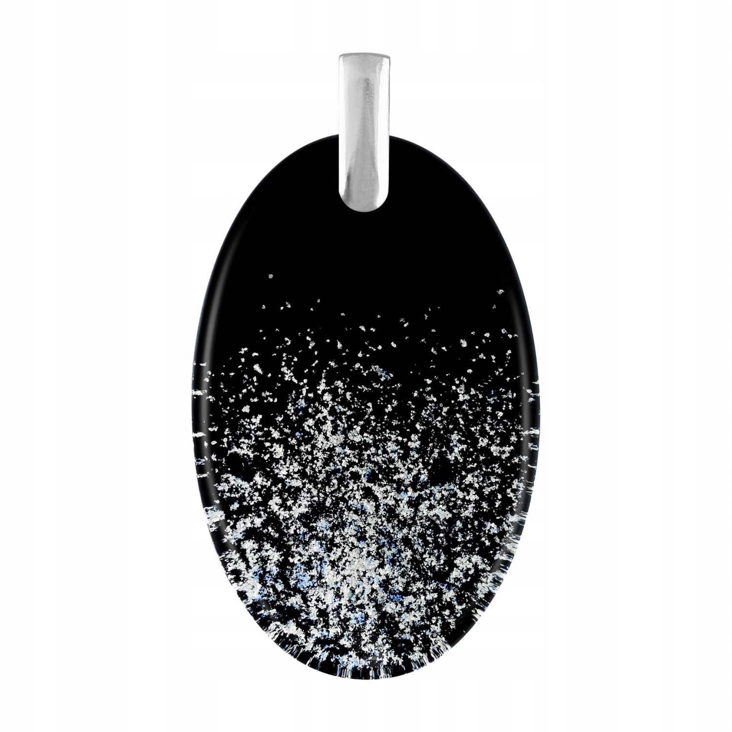 Dámský přívěsek Harf černé sklo murano