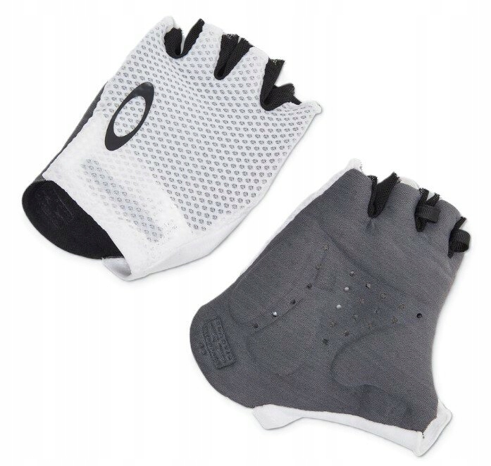 Cyklistické rukavice Oakley Endurance Lite Road Short Glove White Bílé XXL