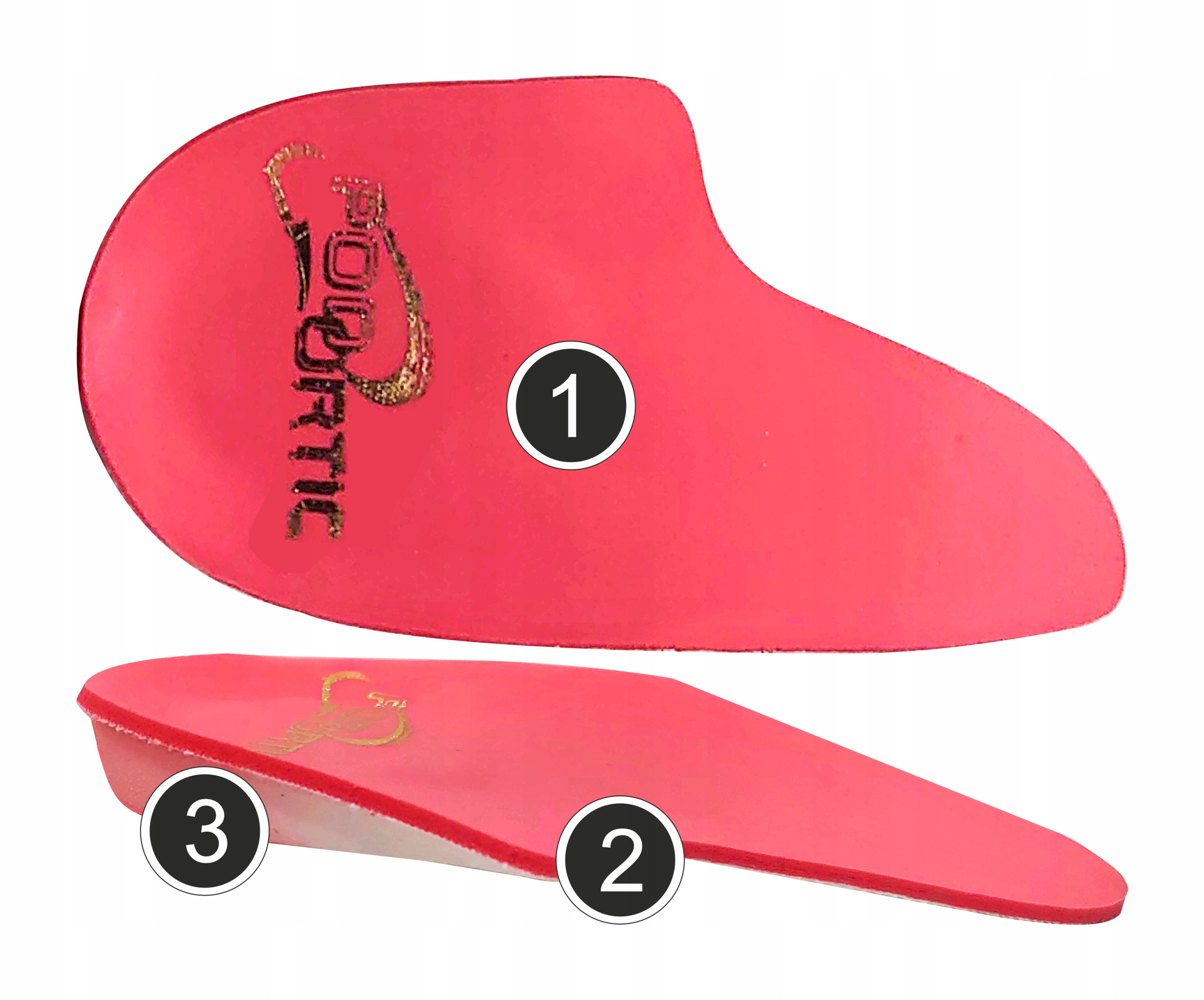 PODPIĘTKI ORTOPEDYCZNE BUTÓW OSTROGI PIĘTOWE MEMOR Płeć uniseks