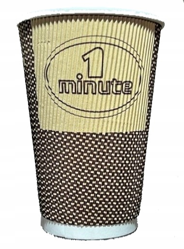 

Kubek papierowy trzywarstwowy karbowany 400 ml