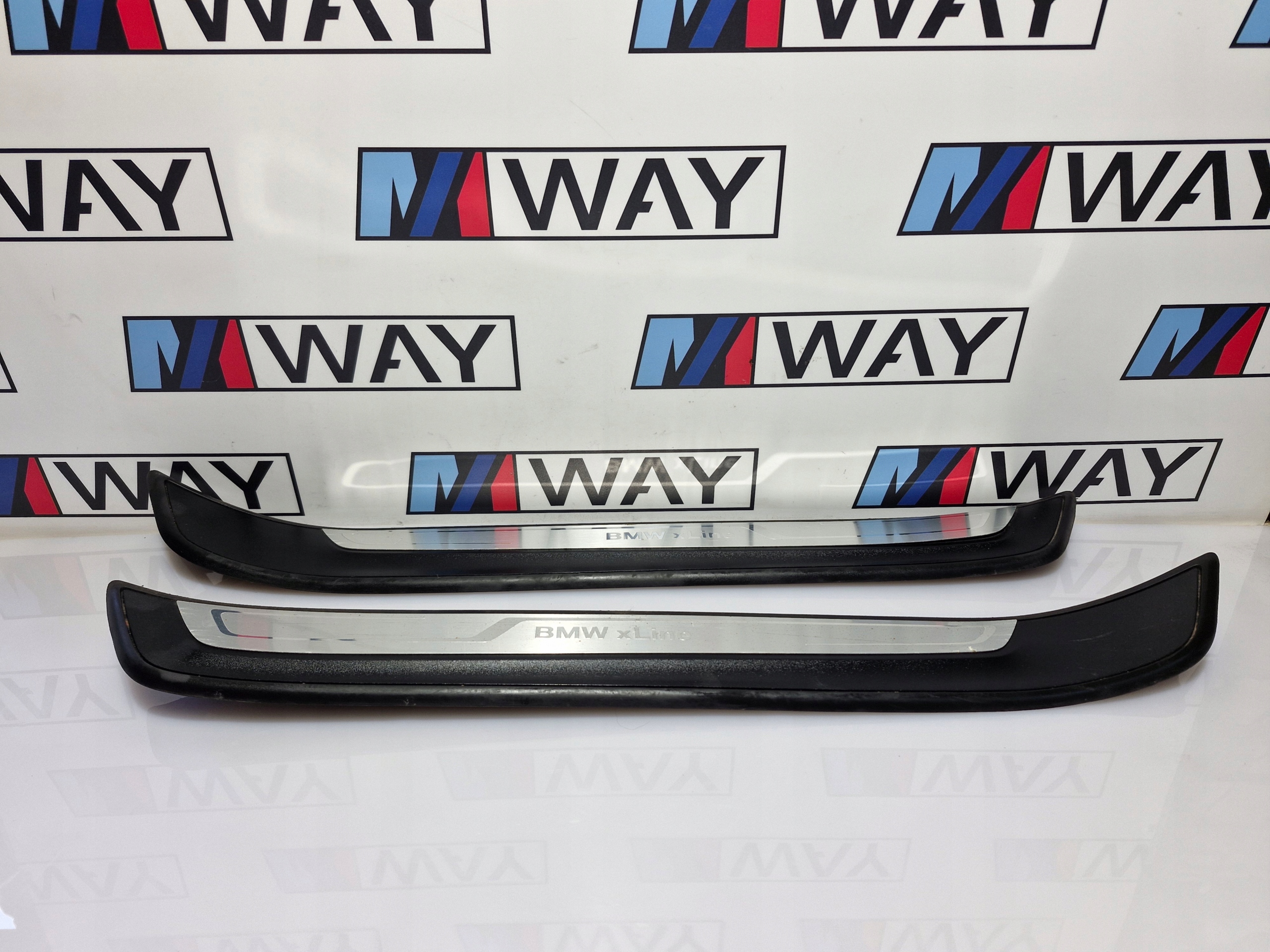 BMW X1 E84 X LINE mouldings caps threshold front KOMPLET 7318567 7318568