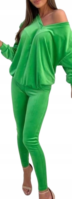 

Komplet dres Welurowy zielony