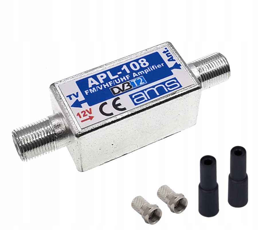 

Wzmacniacz antenowy DVB-T2 APL-108 Fm Vhf Uhf 28dB