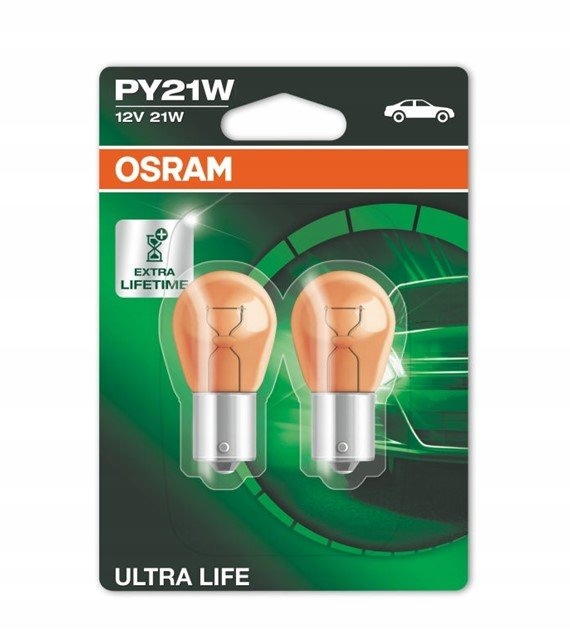 

Żarówka 12V 21W BAU15S Osram Ultra Life Kolor Poma