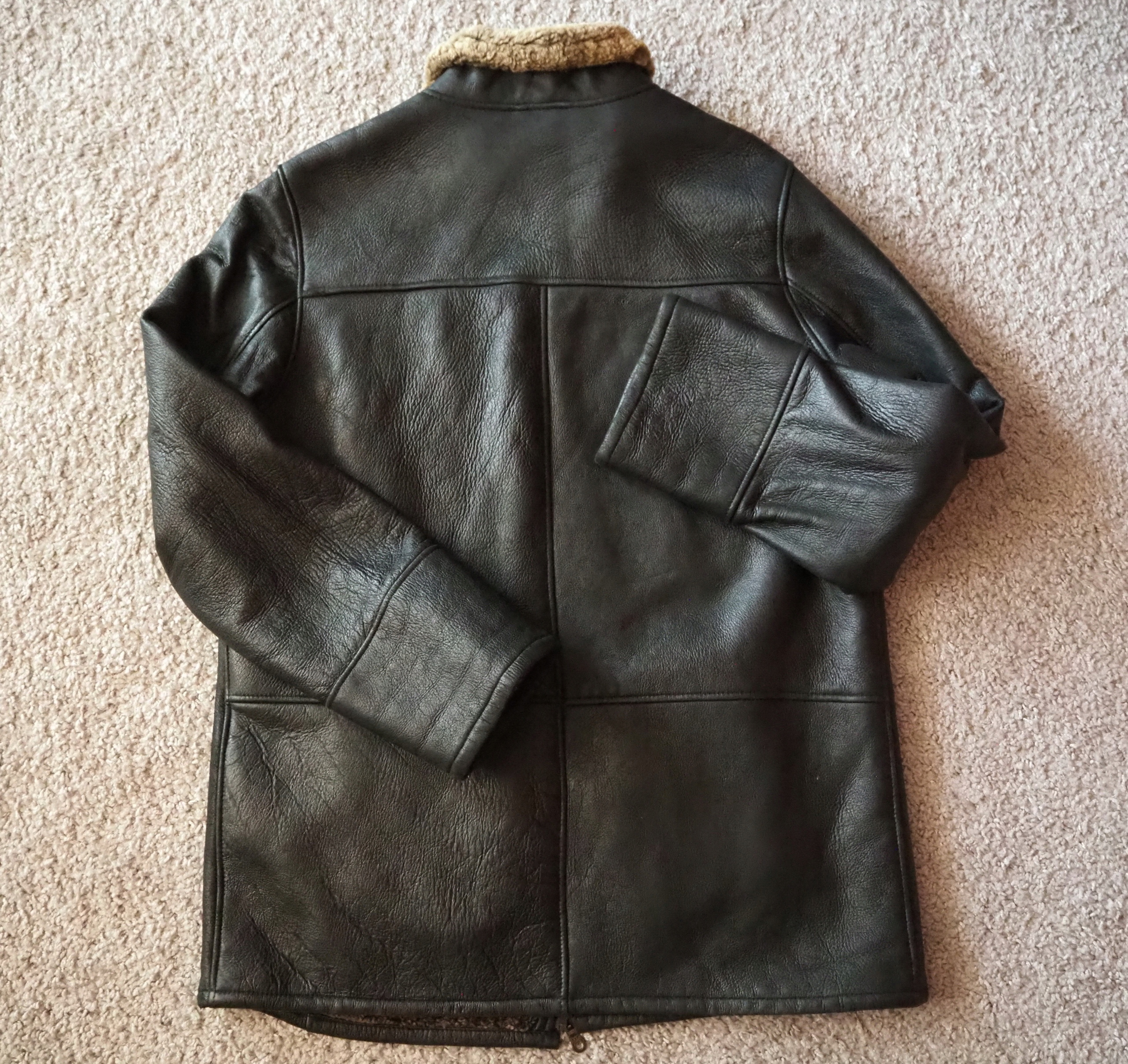 JULIA S.ROMA KOŻUCH SKÓRA NATURALNA R.44/XXL Kolor czarny