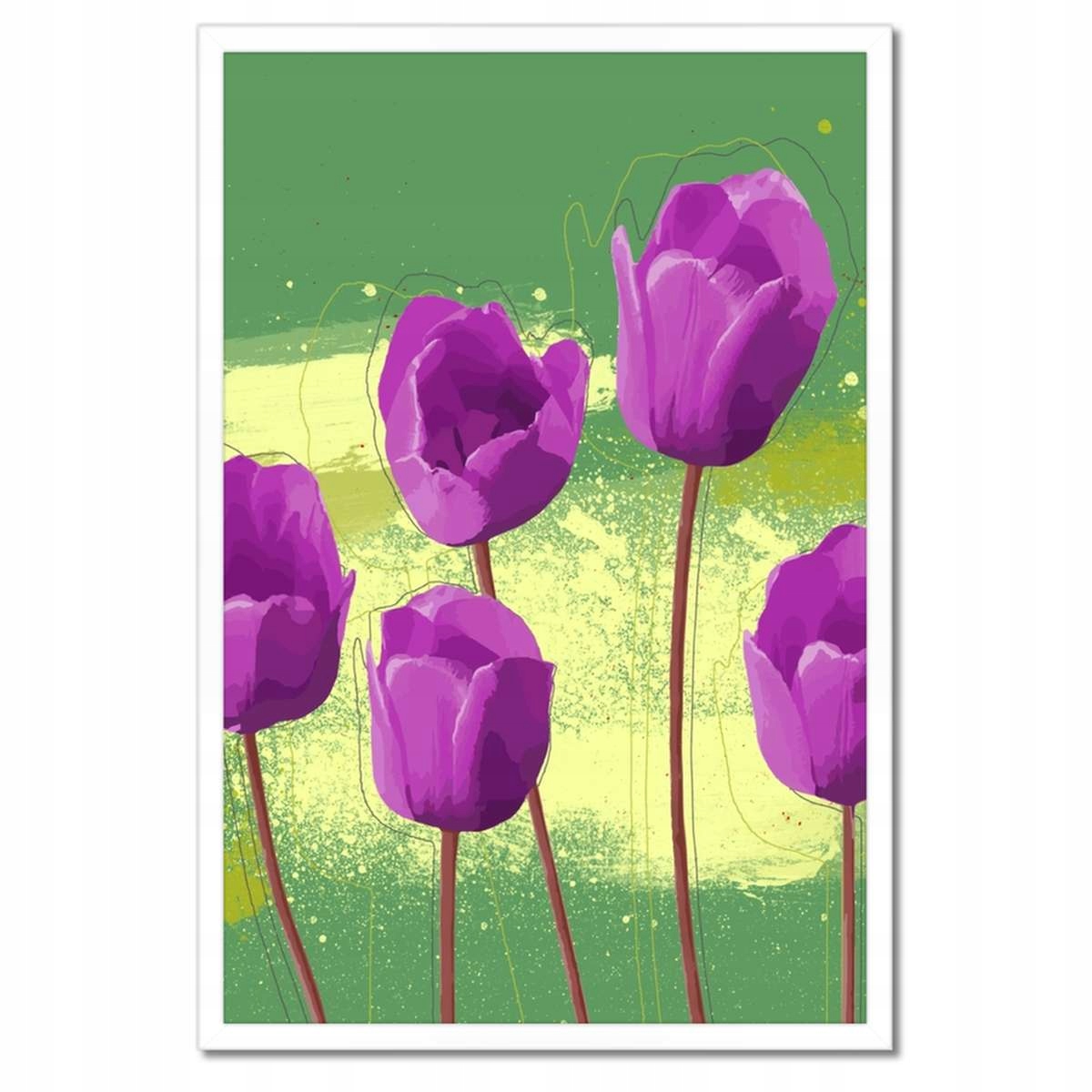 Plakáty v rámu 40x60 Mák polní Módní vzor