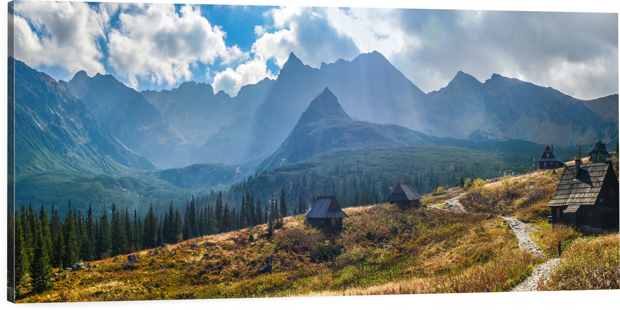 

Obraz panorama hala gąsienicowa tatry góry 120x40