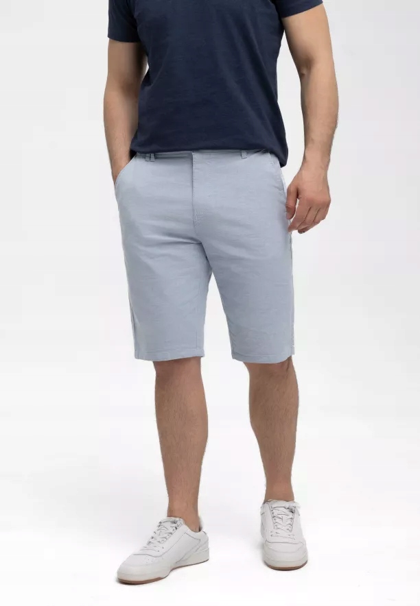 Pánské Krátké Lehké Kraťasy Z Látky Modré Volcano P-tonet L