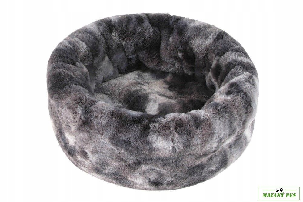 Levně O´Lala Pets pelíšek Ella šedý melír průměr 60 cm