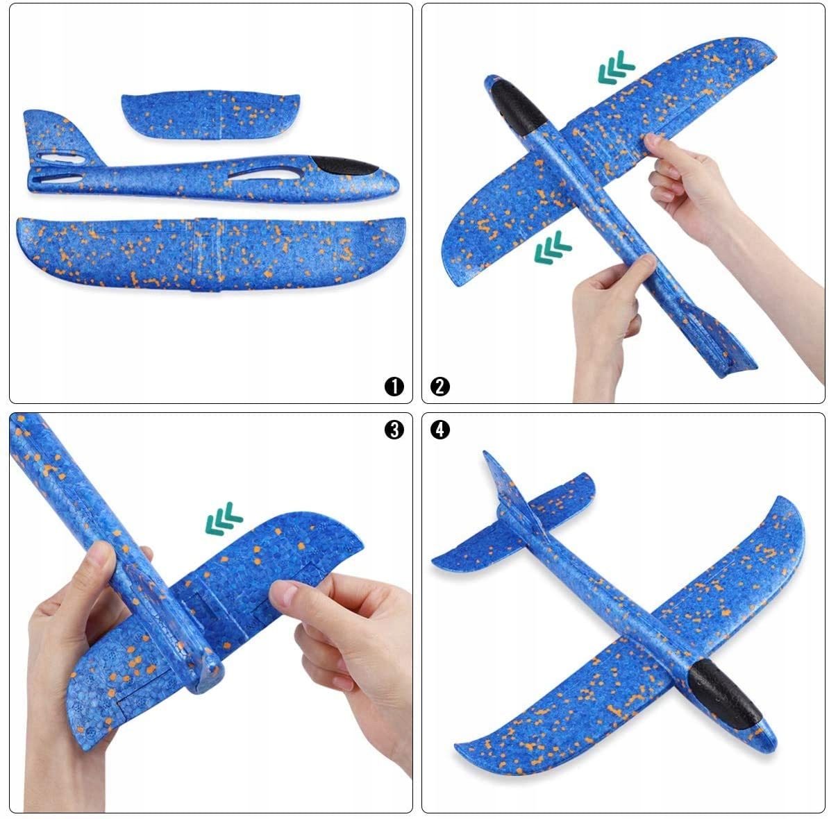 SAMOLOT STYROPIANOWY Z STYROPIANU 37 CM RZUTKA Rodzaj samoloty