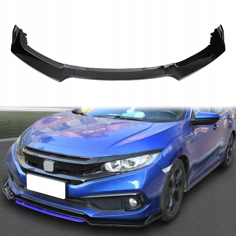 Honda Civic X FK8 Predný nárazník Gloss Black